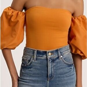 Express Off-Shoulder Puff Sleeve Bodysuit